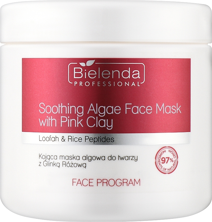 Soothing Pink Clay Algae Mask - Bielenda Professional Mask — photo N1