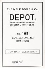 Fragrances, Perfumes, Cosmetics Strengthening Anti Hair Loss Shampoo - Depot 105 Invigorating Shampoo (sample)