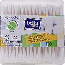 Fragrances, Perfumes, Cosmetics Cooton Buds, 100pcs - Bella Cotton With Paper Stick
