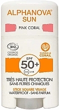 Fragrances, Perfumes, Cosmetics Sunscreen Stick - Alphanova Sun Pink Coral SPF50+