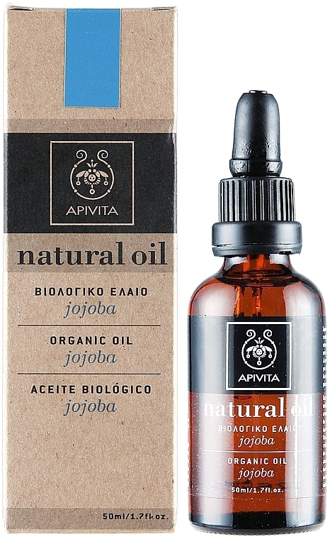 Natural Jojoba Oil - Apivita Aromatherapy Organic Jojoba Oil — photo N1