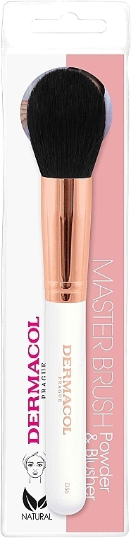 Powder & Blush Brush - Dermacol Master Brush Rose Gold D56 — photo N1