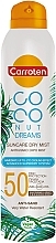 Fragrances, Perfumes, Cosmetics Sunscreen Body Mist - Carroten Coconut Dreams Suncare Dry Mist Spray SPF50