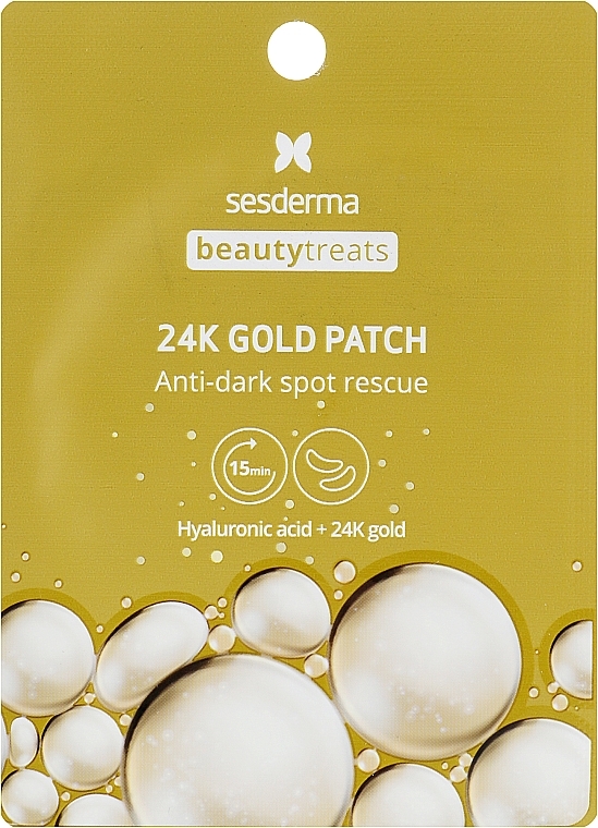 Hydrogel Eye Patches - SesDerma Laboratories Beauty Treats 24k Gold Eye Patch — photo N1