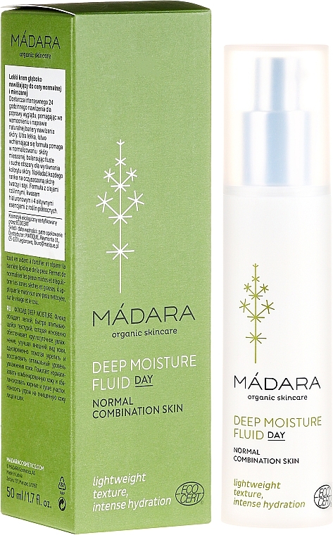 Deep Moisturizing Face Cream-Fluid - Madara Cosmetics EcoFace — photo N1