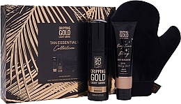 Fragrances, Perfumes, Cosmetics Sosu By SJ Dripping Gold Tan Essentials Set (mousse/150ml + highlighter/100ml + glove/1pc) - Set