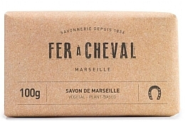 Natural Marseille Vegetable Soap - Fer A Cheval Pure Olive Marseille Soap Bar — photo N2