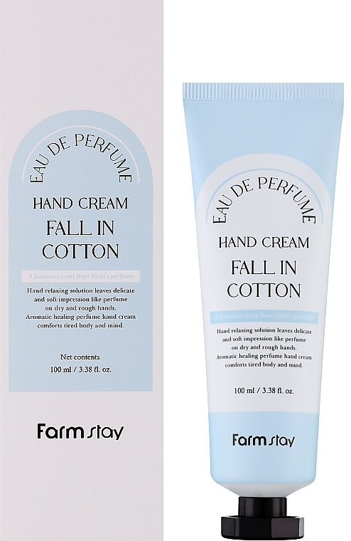 Hand Cream - FarmStay Eau Hand Cream Fall In Cotton — photo N2
