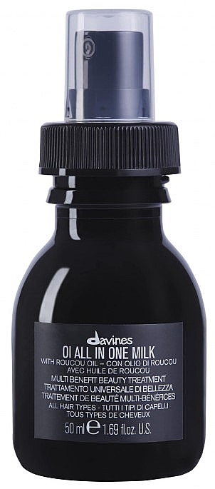 Hair Milk-Spray - Davines Oi Multi Benefit Beauty Treament All In One Milk With Roucou Oil — photo N5