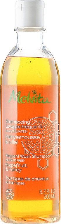 Daily Use Shampoo - Melvita Hair Care Shampooing Lavages Frequents — photo N1