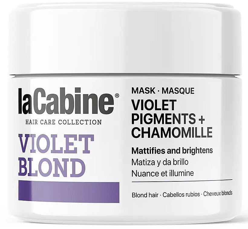 Blonde Hair Mask - La Cabine Violet Blond Mask Violet Pigments + Chamomille — photo N1