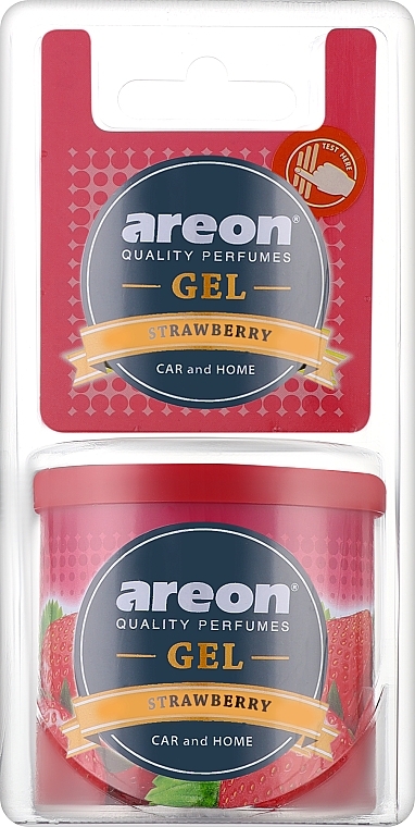 Strawberry Scented Gel - Areon Gel Can Blister Strawberry — photo N1