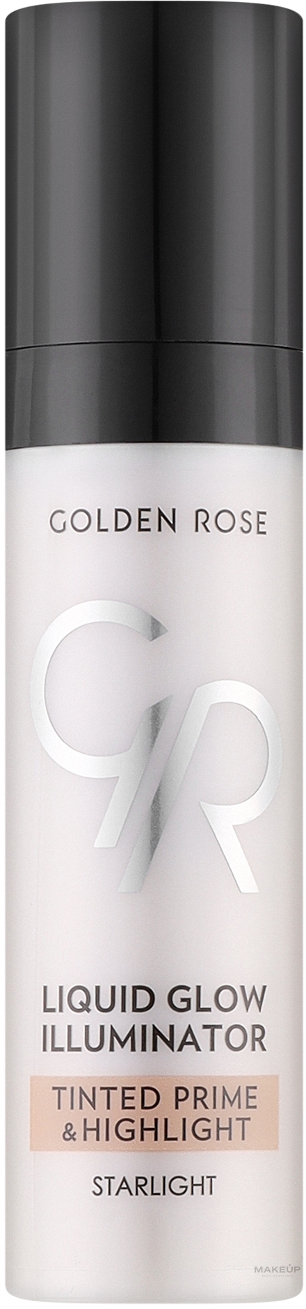 Face Primer & Highlighter - Golden Rose Liquid Glow Illuminator Tinted Prime & Highlight — photo 30 ml