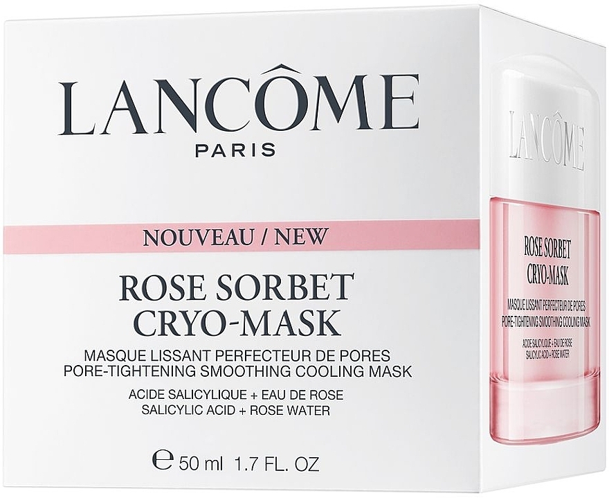 Cooling & Pore-Tightening Face Mask - Lancome Rose Sorbet Cryo-Mask — photo N3