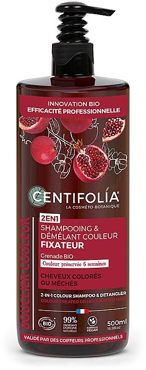 Centifolia 2in1 Colour Shampoo & Detangler - Hair Color Protecting Cream Shampoo — photo N2