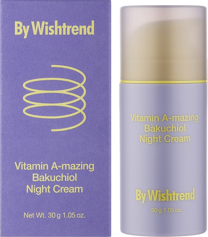 Retinol & Bakuchiol Night Face Cream - By Wishtrend Vitamin A-mazing Bakuchiol Night Cream — photo N2