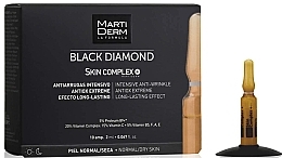 Fragrances, Perfumes, Cosmetics Face Ampoule - Martiderm Skin Complex Black Diamond Ampoules