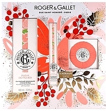 Fragrances, Perfumes, Cosmetics Roger&Gallet Fleur de Figuier Wellbeing - Set (aroma/water/100 ml + aroma/water/10 ml + soap/50 g)