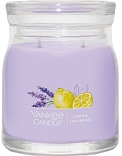 Scented Candle in Jar 'Lemon & Lavender', 2 wicks - Yankee Candle Lemon Lavender — photo N1