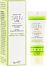 Shea Butter Sugar Lip Scrub "White Tea and Citrus" - Mary Kay Satin Lips Shea Sugar Scrub — photo N1