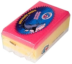 Rectangular Bath Sponge, pink-yellow-white - Ewimark — photo N1