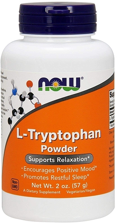 L-Tryptophan Dietary Supplement, powder - Now Foods L-Tryptophan Powder — photo N1