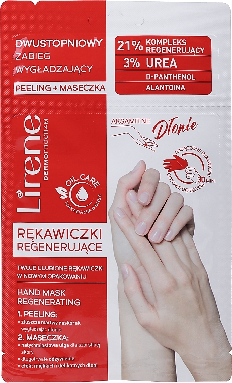 Regenerating Hand Gloves - Lirene Hand Peeling & Mask — photo N2