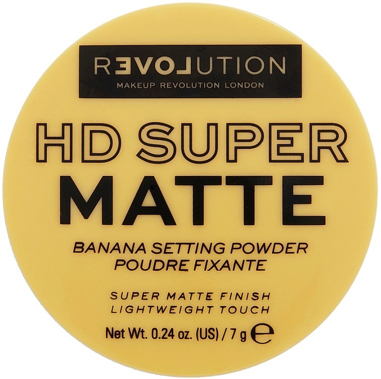 Matte Setting Powder - Relove By Revolution HD Super Matte Banana Powder — photo N2