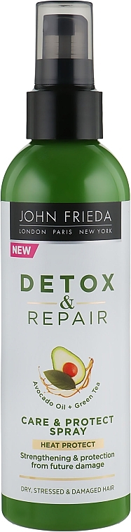 Leave-In Strengthening Hair Spray - John Frieda Detox & Repair Care & Protect Spray — photo N1