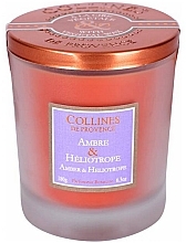 Fragrances, Perfumes, Cosmetics Amber & Heliotrope Scented Candle - Collines de Provence Candle Amber & Heliotrope