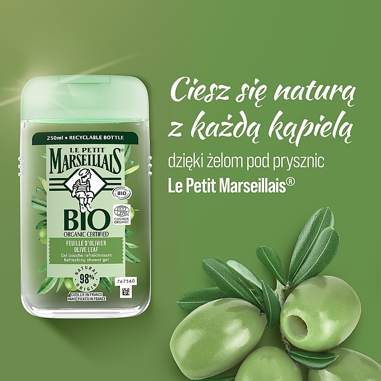 Olive Leaves Bio Shower Gel - Le Petit Marseillais — photo N6