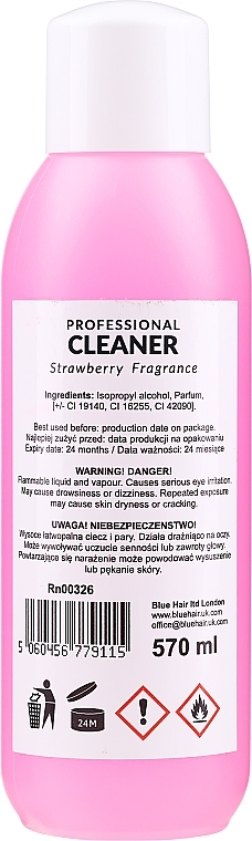 GIFT! Strawberry Nail Degreaser - Ronney Professional Nail Cleaner Strawberry — photo N3