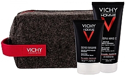 Fragrances, Perfumes, Cosmetics Set - Vichy Homme (ash/balm/75ml + sh/gel/200ml + bag)