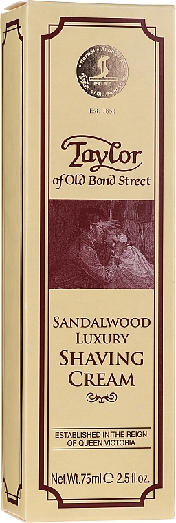 Shaving Cream "Sandalwood" - Taylor Of Old Bond Street Sandalwood Luxury Shaving Cream (in tube) — photo N7