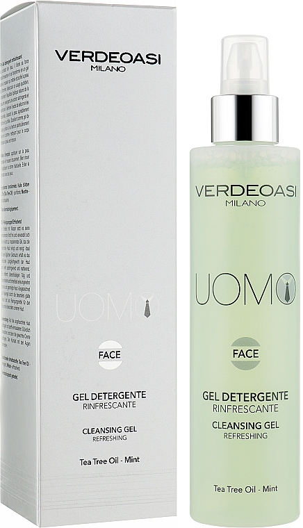 Men Cleansing Refreshing Tea Tree Gel - Verdeoasi Uomo Cleansing Gel Refreshing — photo N3