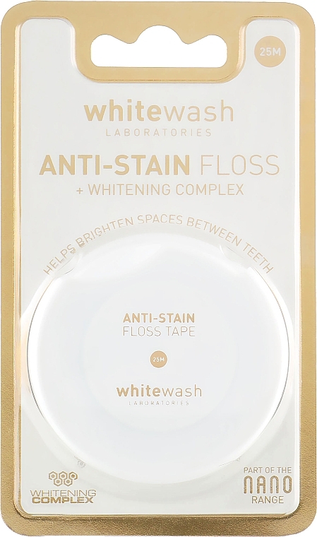 Whitening Anti-Stain Dental Floss - WhiteWash Laboratories Nano Anti-Stain Floss — photo N1