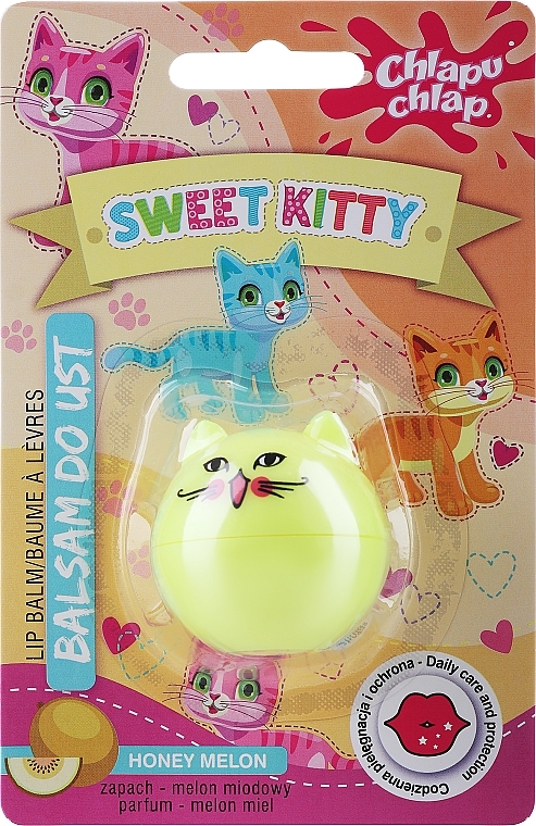 Lip Balm - Chlapu Chlap Sweet Kitty Lip Balm Honey Melon — photo N1