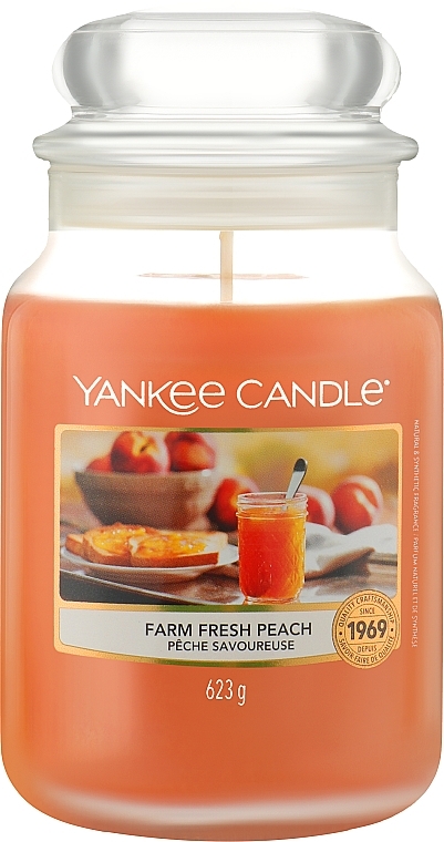 Scented Candle in Jar - Yankee Candle Farm Fresh Peach — photo N2