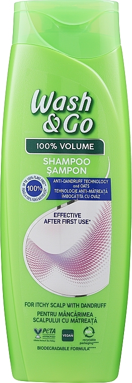 Anti-Dandruff Shampoo with ZPT Technology - Wash&Go Anti-dandruff Shampoo With ZPT Technology — photo N2