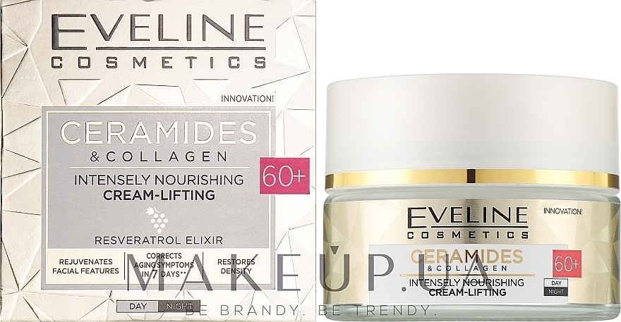 Intensive Nourishing Lifting Cream 60+ - Eveline Cosmetics Ceramides & Collagen — photo N3