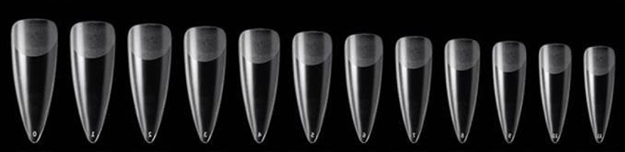 Flexible Transparent Nail Tips 'Stiletto', 120 pcs. - Deni Carte Stiletto — photo N6