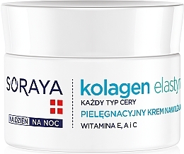 Fragrances, Perfumes, Cosmetics Moisturizing Cream - Soraya Kolagen i Elastyna Moisturizing Cream