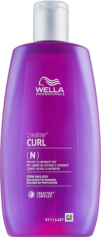 Hair Curling Stabilizer-Emulsion - Wella Professionals Creatine+ Curl (N) Perm Emulsion — photo N3