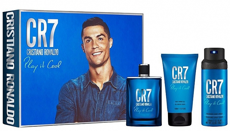 Cristiano Ronaldo CR7 Play It Cool - Set (edt/100ml + sh/gel/150ml + b/spray/150ml) — photo N1