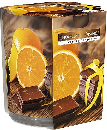 Orange & Chocolate Scented Candle in Glass - Bispol Scented Candle Chocolate & Orange — photo N1