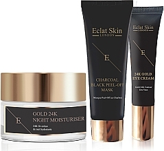 Fragrances, Perfumes, Cosmetics Set - Eclat Skin London 24k Gold (mask/50ml + cr/50ml + eye/cr/15ml)