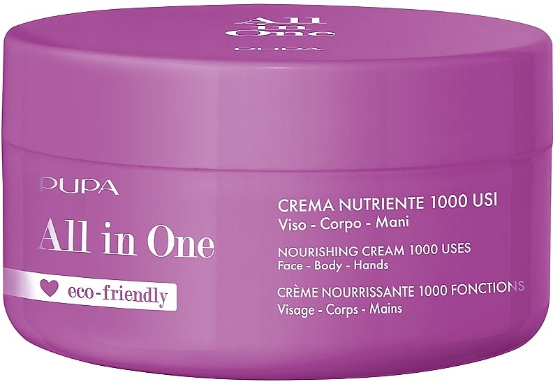 Nourishing Face, Hand & Body Cream, 1000 uses - Pupa All in One Nourishing Cream — photo N1