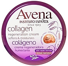 Fragrances, Perfumes, Cosmetics Body Cream - Instituto Espanol Avena Collagen Cream