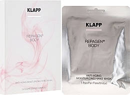 Fragrances, Perfumes, Cosmetics Rejuvenating Moisturizing Hand Mask - Klapp Repagen Body Anti-Aging Moisturizing Hand Mask (sample)