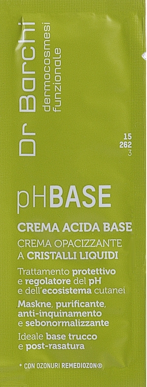 GIFT! Day Face Cream - Dr Barchi pH Base Acid Base Cream (sample) — photo N1